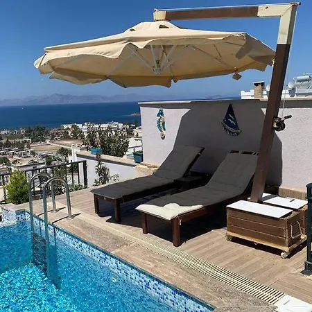 Вилла Bodrum Kadikalesi Oezel Havuzlu 5+1 Kiralik Villa Бодрум